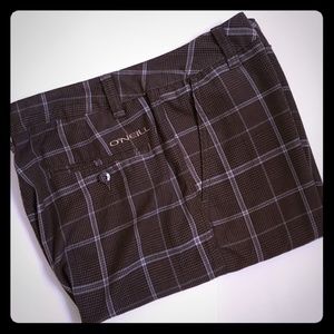 O'Neill mens plaid shorts size 33